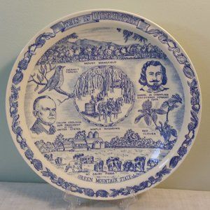 Vermont Decorative Collector Plate 10 1/4"